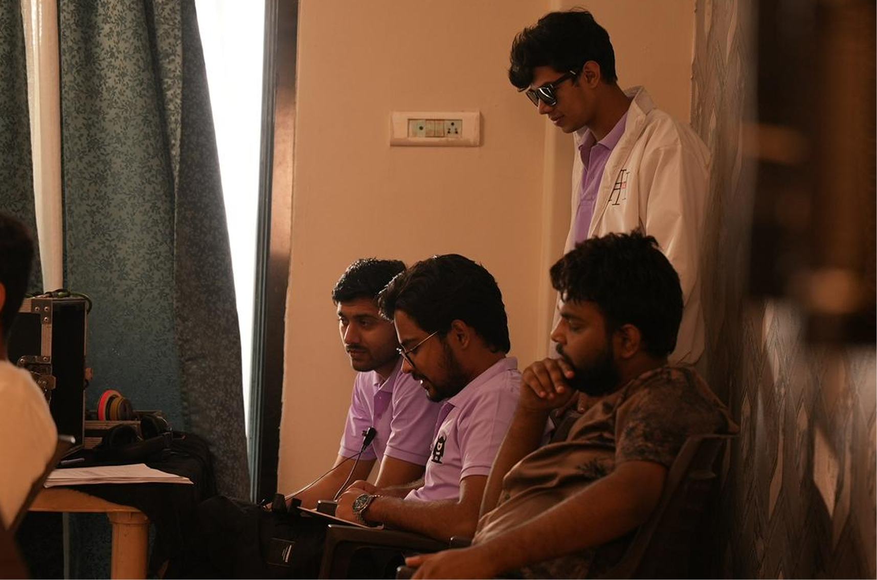Behind the scenes